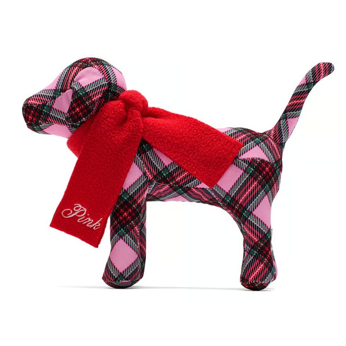 VICTORIA'S SECRET - PERRITO PELUCHE PINK BY VICTORIAS SECRET CON BUFANDA