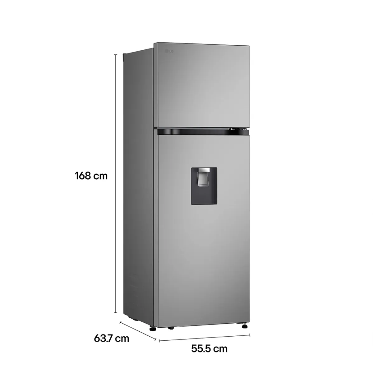 LG - Refrigeradora LG 262L VT26WPY CD Plateado