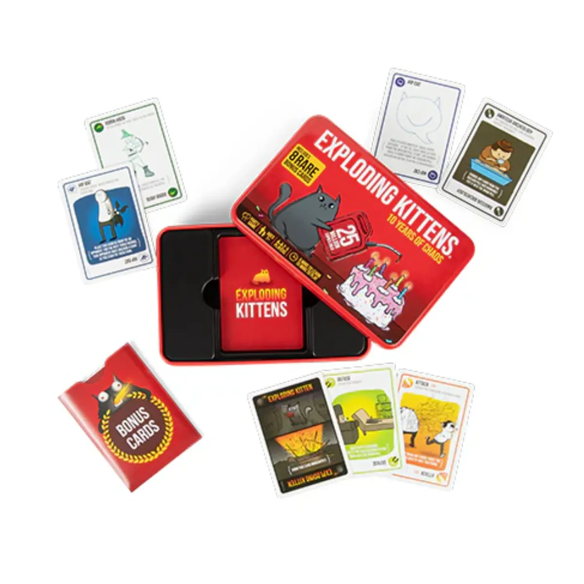EXPLODING KITTENS - Exploding Kittens Edición Original - Edición de hojalata del 10º aniversario