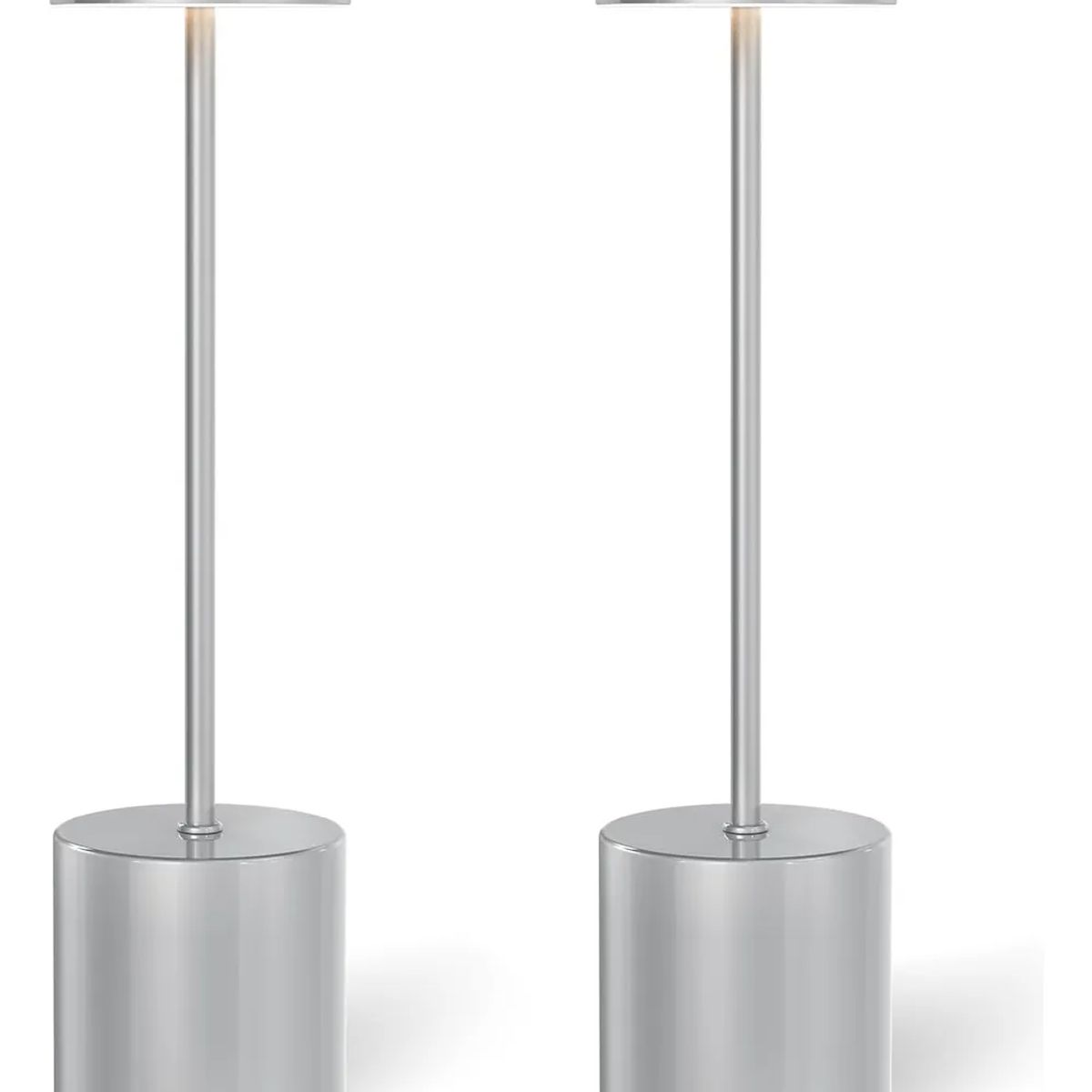 GENERICO - LÁMPARA LED DE ESCRITORIO CON CONTROL TÁCTIL 3 TONOS PLATEADO