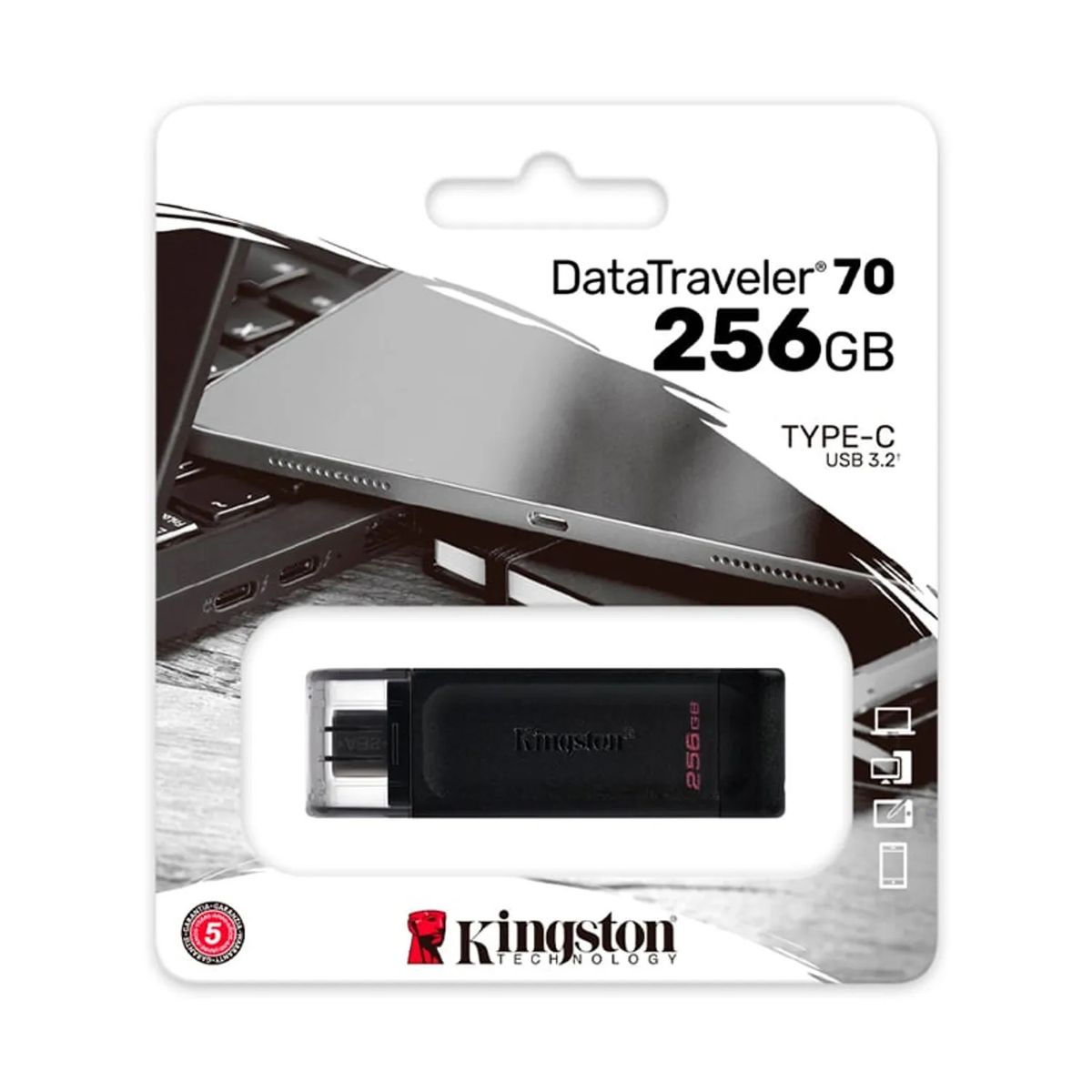 KINGSTON - Memoria Flash USB Kingston DataTraveler 70 256GB USB-C