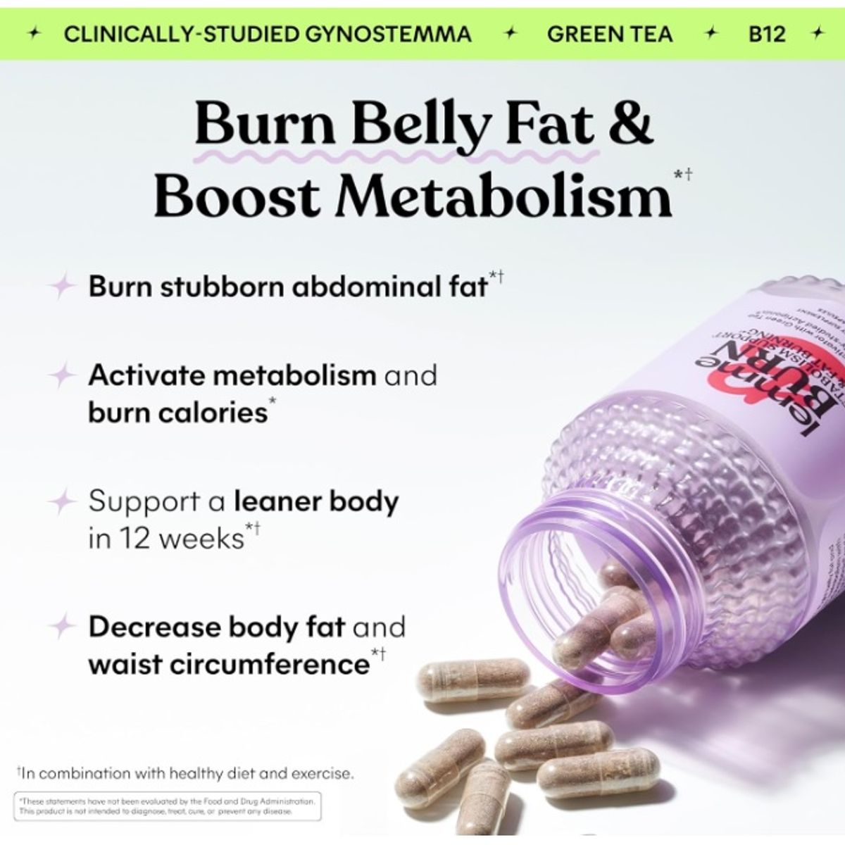 GENERICO - Lemme Burn Quema Grasa y Mejora el Metabolismo - 60 Cápsulas