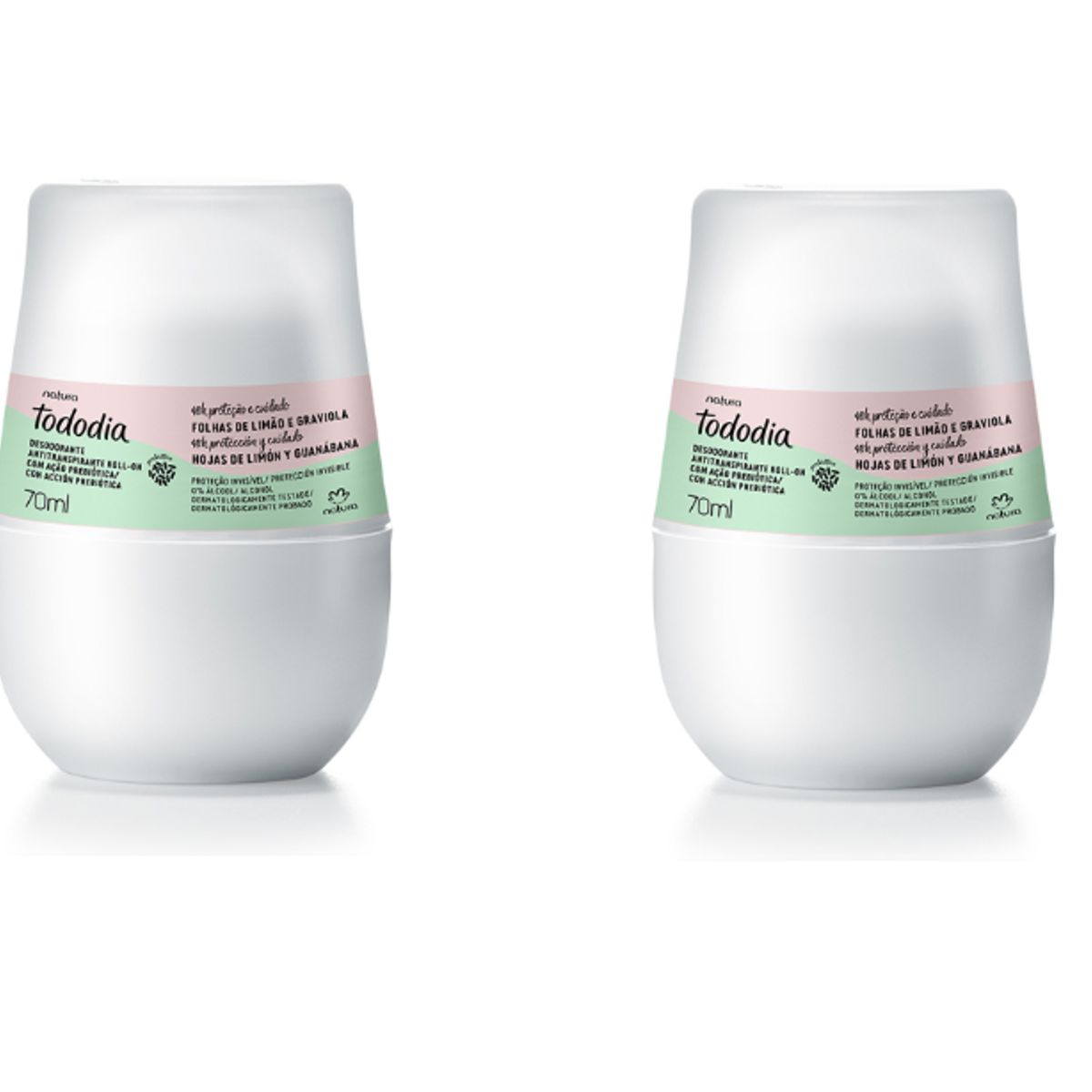 NATURA - Natura - Desodorante roll on x 2 und Hojas de limón y guanábana