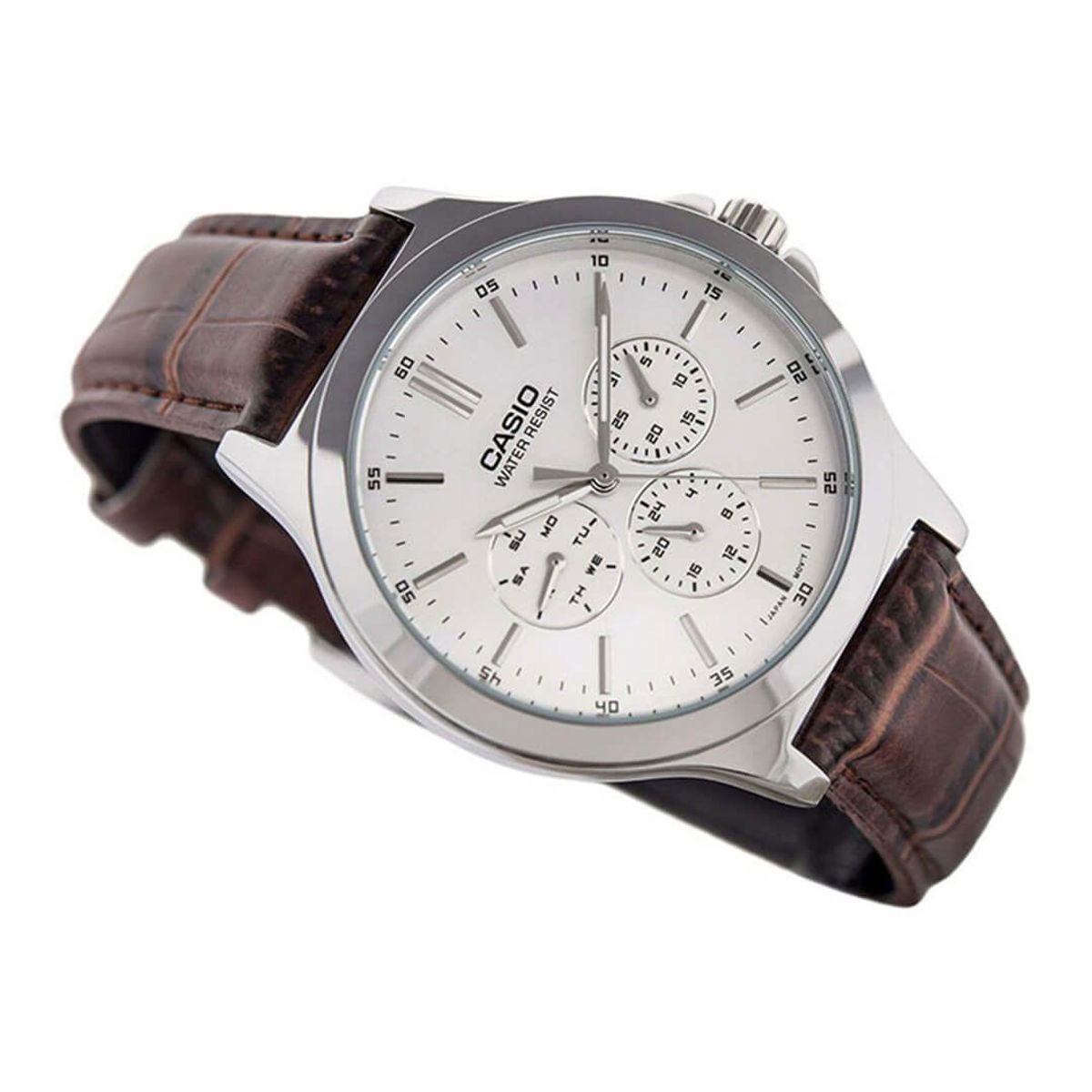 CASIO - Reloj Casio MTP-V300L-7AU Hombre Cuero Marrón