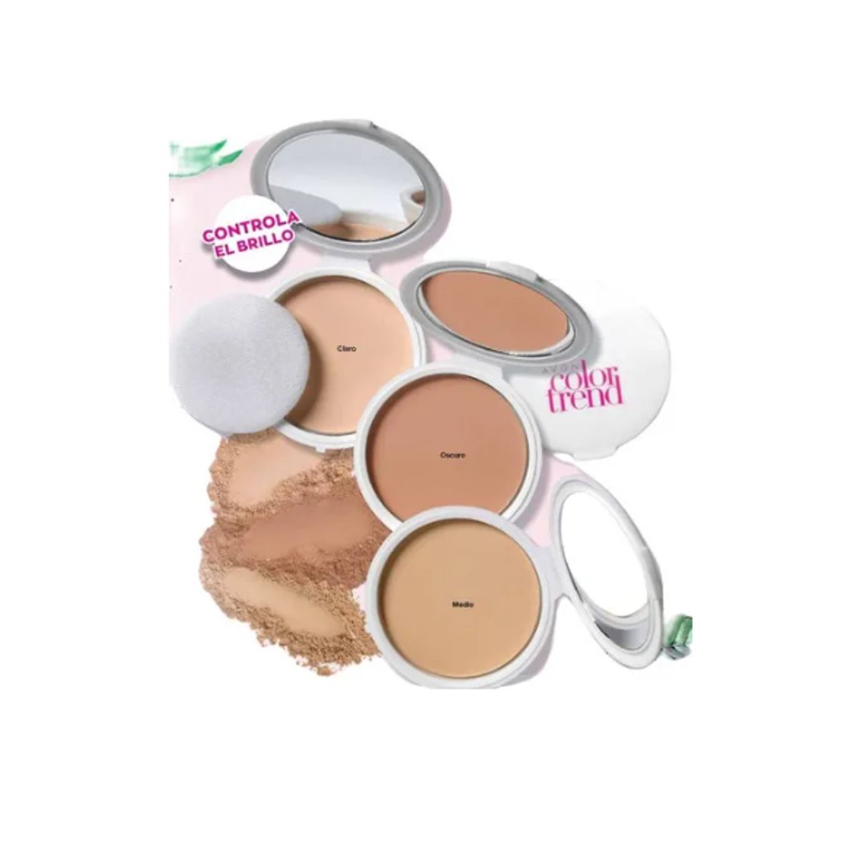 AVON - Avon - Polvo compacto facial matte medio 8g 2 Unidades
