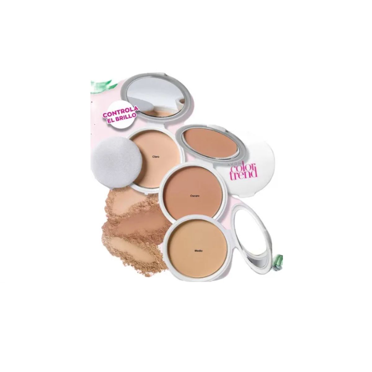 AVON - Avon - Polvo compacto facial matte medio 8g 2 Unidades