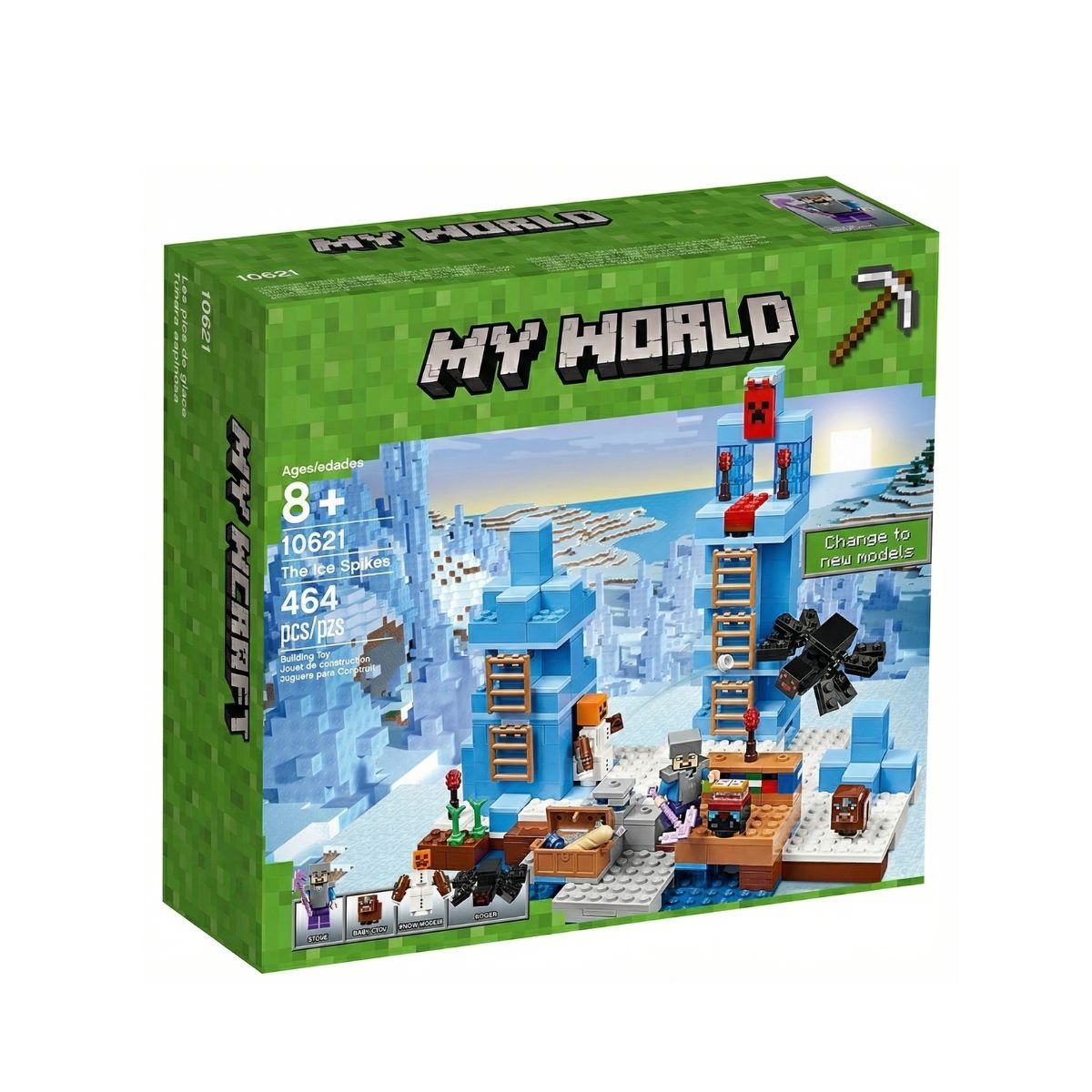 MINECRAFT - Bloques de Construcción Minecraft Tundra Espinosa My World 464 Pcs 10621