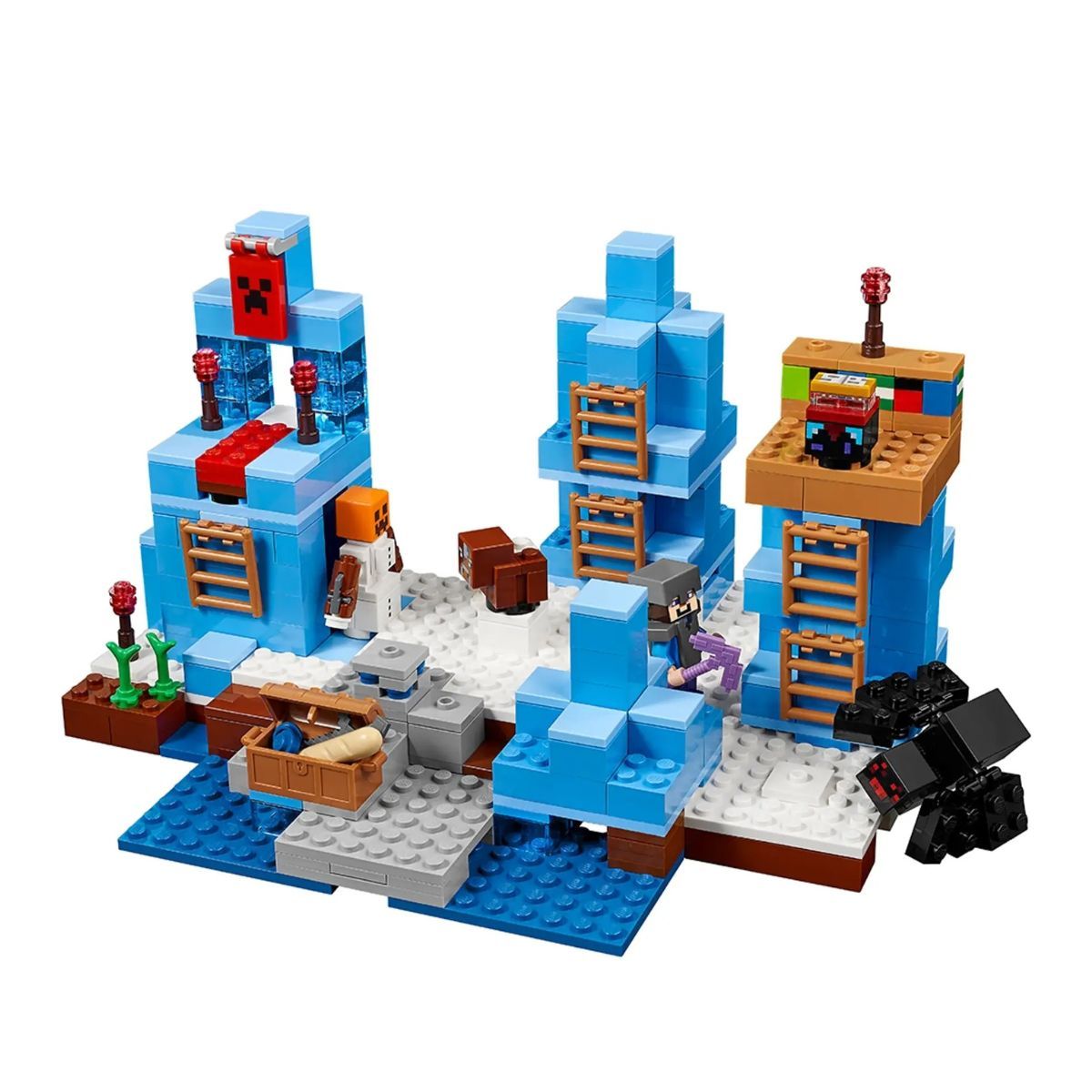 MINECRAFT - Bloques de Construcción Minecraft Tundra Espinosa My World 464 Pcs 10621