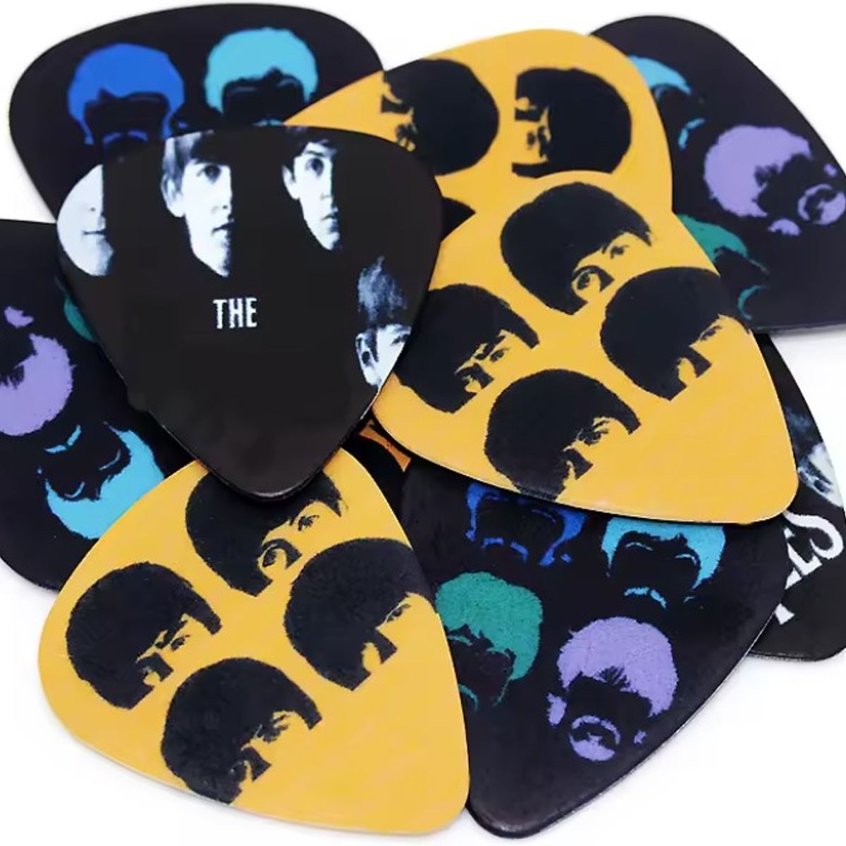 GENERICO - The Beatles - Uñas / púas para guitarra pack x 4 de 0.71mm