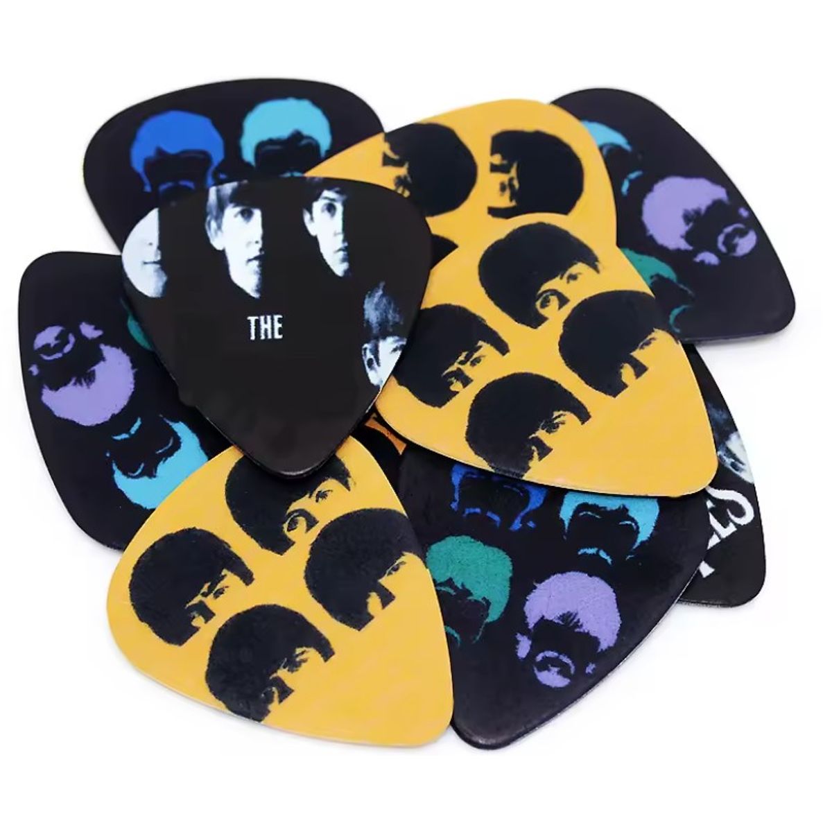GENERICO - The Beatles - Uñas / púas para guitarra pack x 4 de 0.71mm
