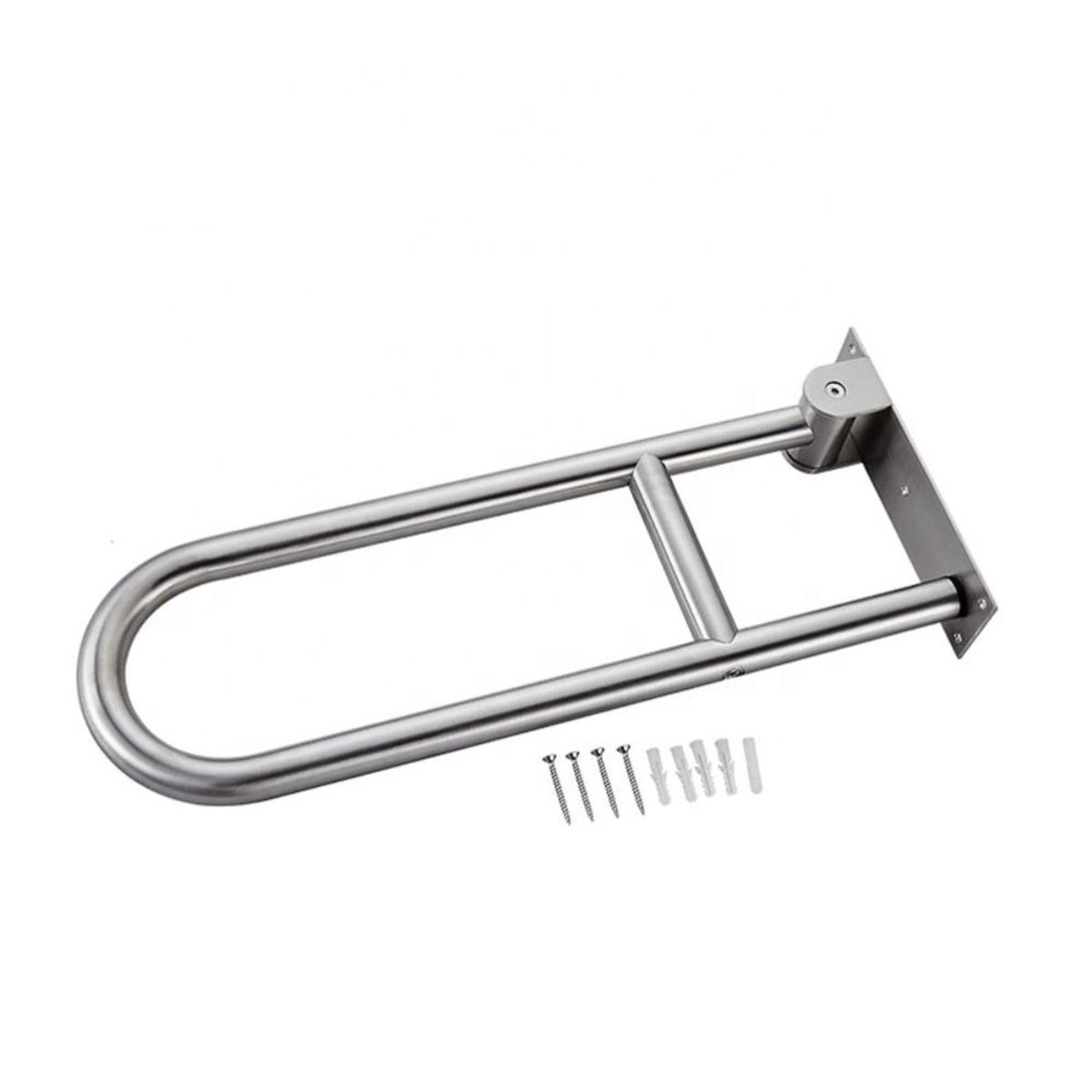 EXORIAM - Barra de apoyo Abatible 70 cm Acero Inoxidable Satinado