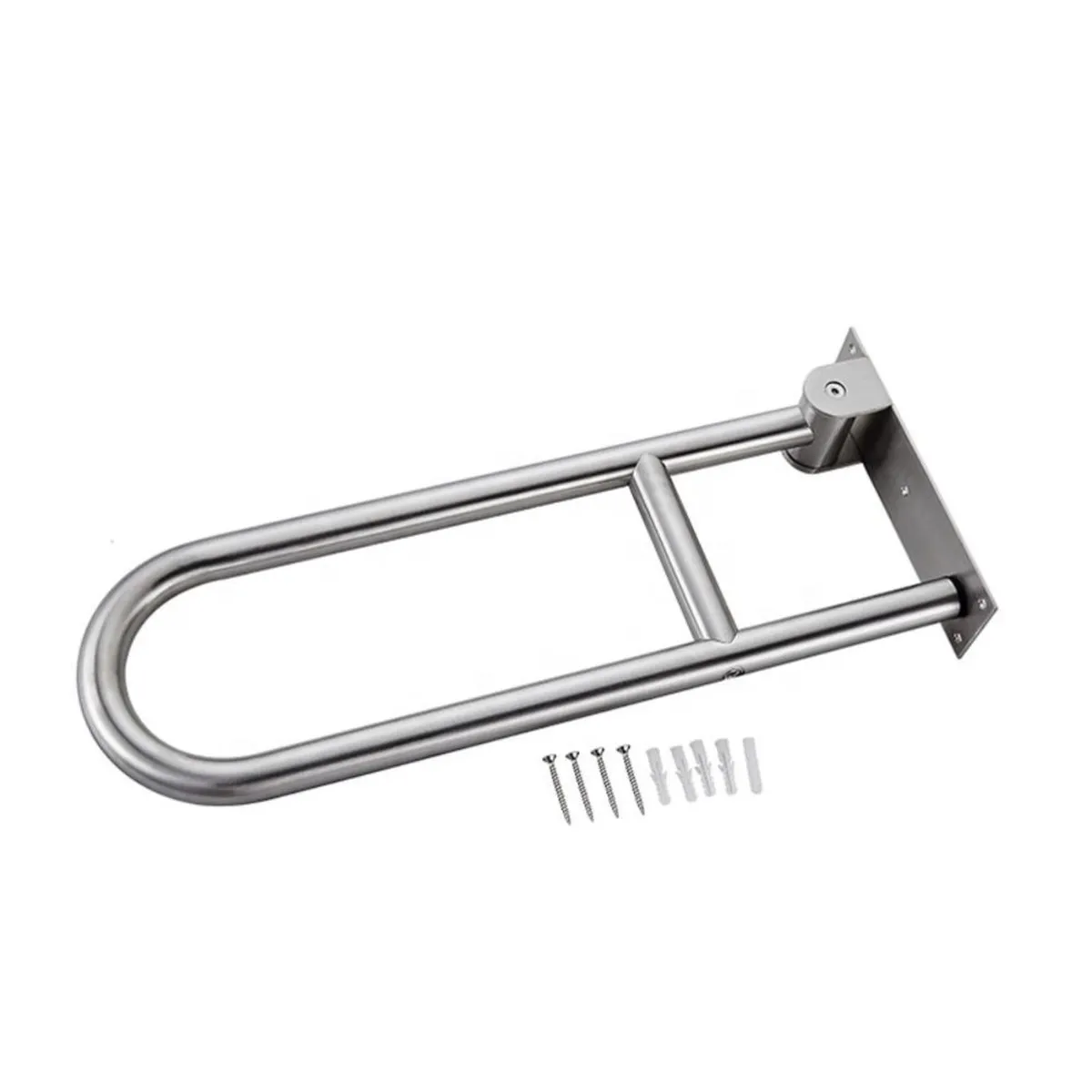 EXORIAM - Barra de apoyo Abatible 70 cm Acero Inoxidable Satinado