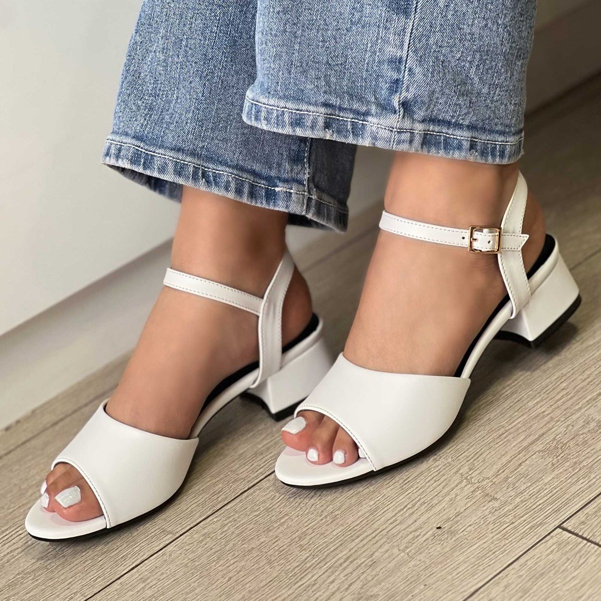 GENERICO - ZAPATO DE DAMA TACO 3 PARA MUJER BLANCO YULISA