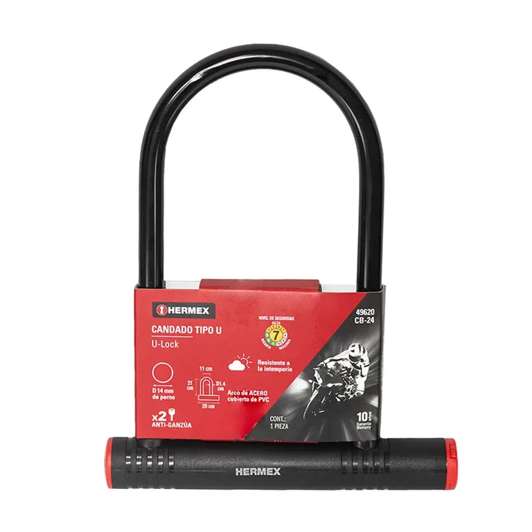 CANDADO U-LOCK HERMEX | Sodimac Perú