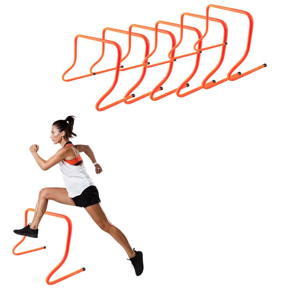 XTREME SPORT - Vallas de Futbol Entrenamiento de Velocidad 40cm x 6