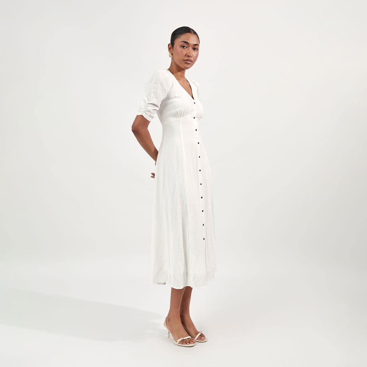 CAMILA VIALI - Vestido Camila Viali Gardenia manga corta