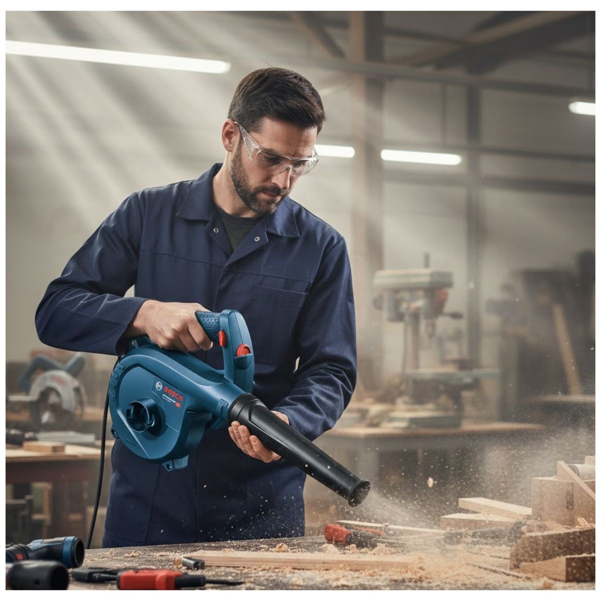 BOSCH - Soplador Aspiradora de Aire Eléctrico 800W Bosch GBL-800E 820