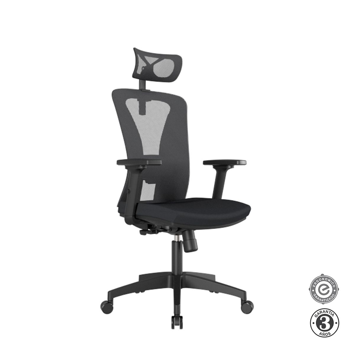 ALTHEA CONFORT - Silla Ergonómica Reclinable Versalles Presidente 3D Nylon Negro Althea Confort