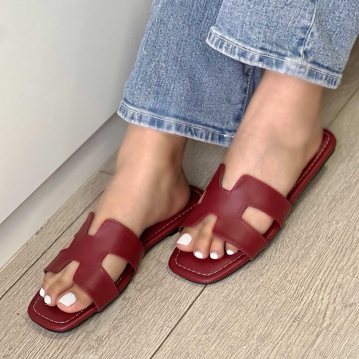 GENERICO - SANDALIA CASUAL VINO PARA MUJER VAE