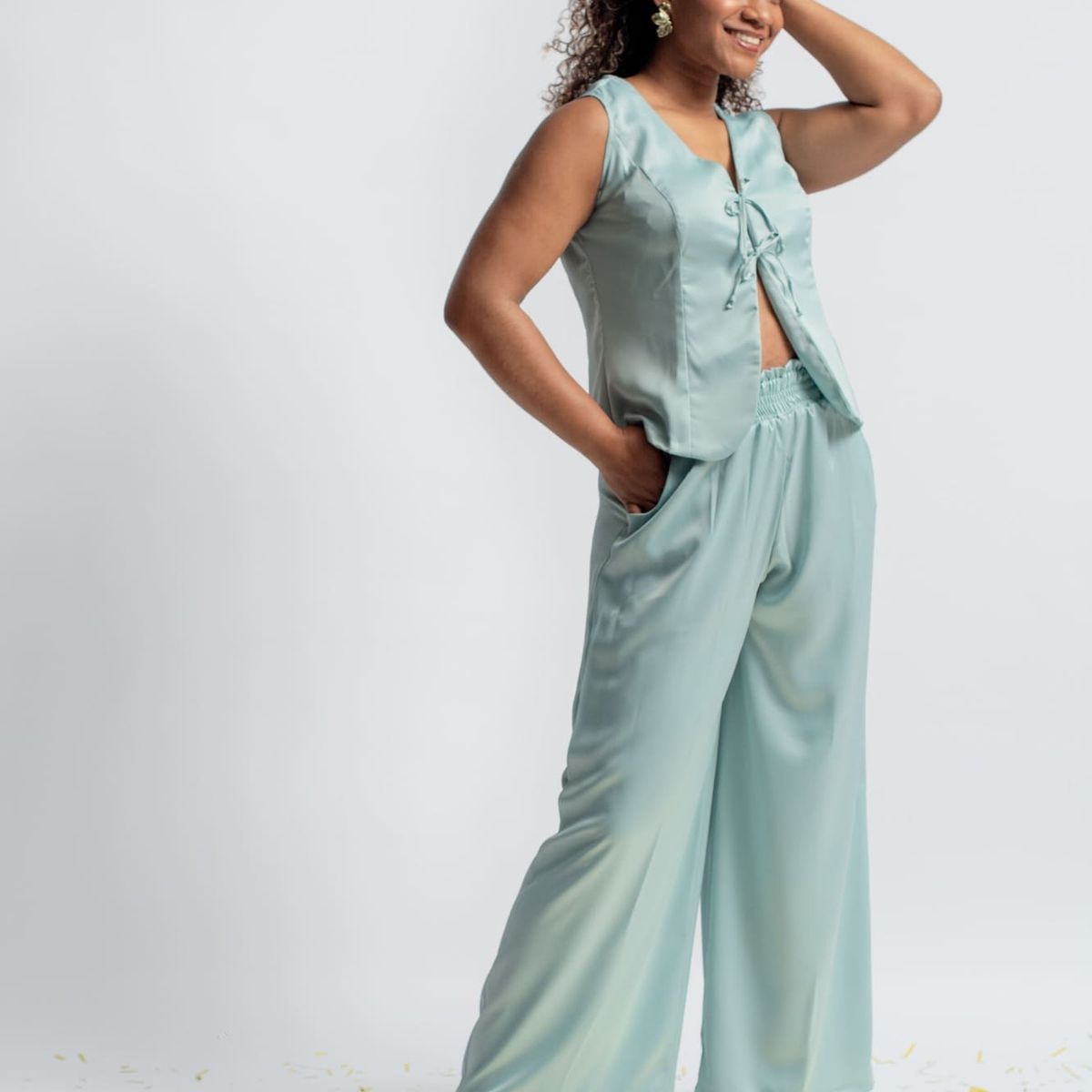 MISS LADY - PANTALON DE SEDA MUJER NOELIA