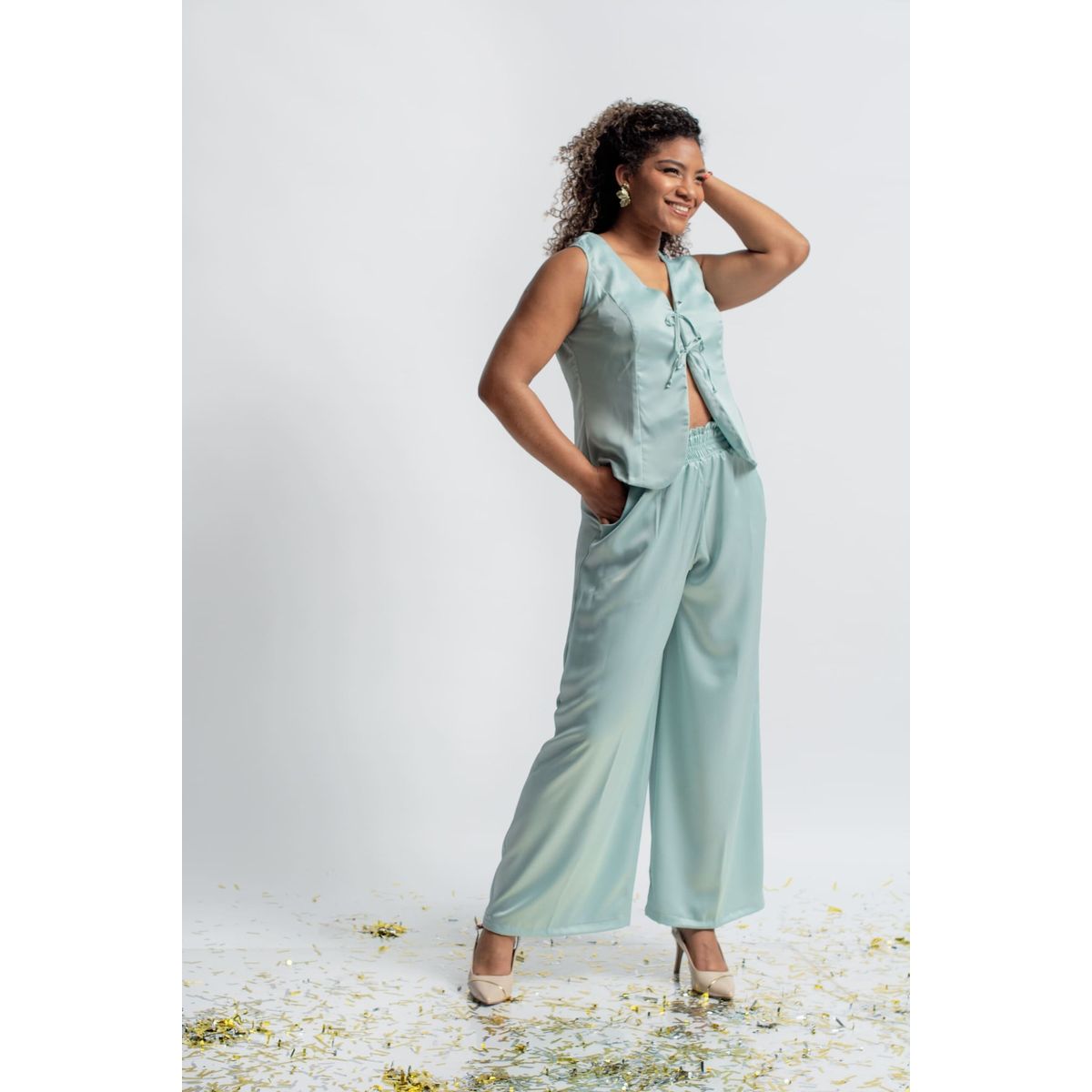 MISS LADY - PANTALON DE SEDA MUJER NOELIA