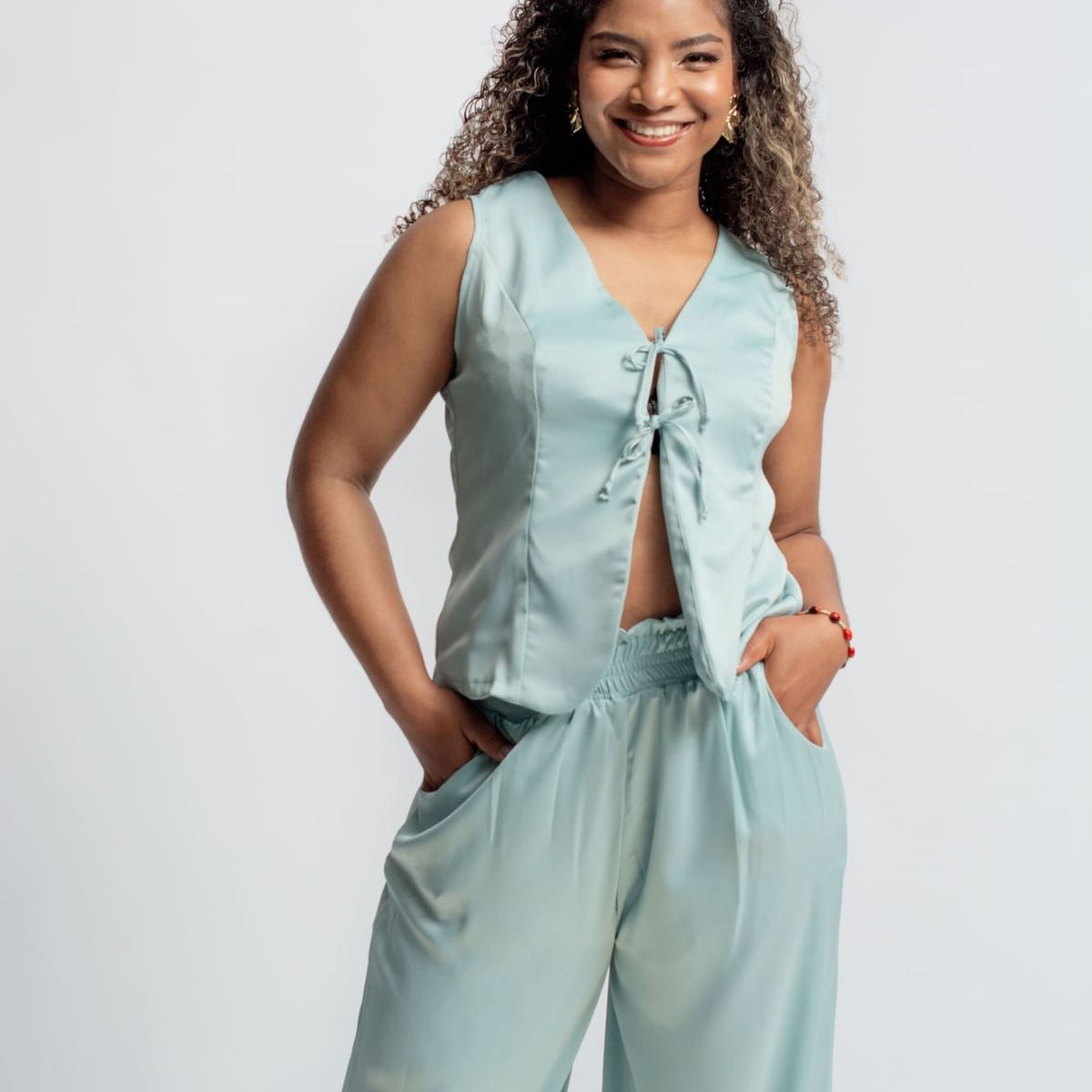 MISS LADY - PANTALON DE SEDA MUJER NOELIA