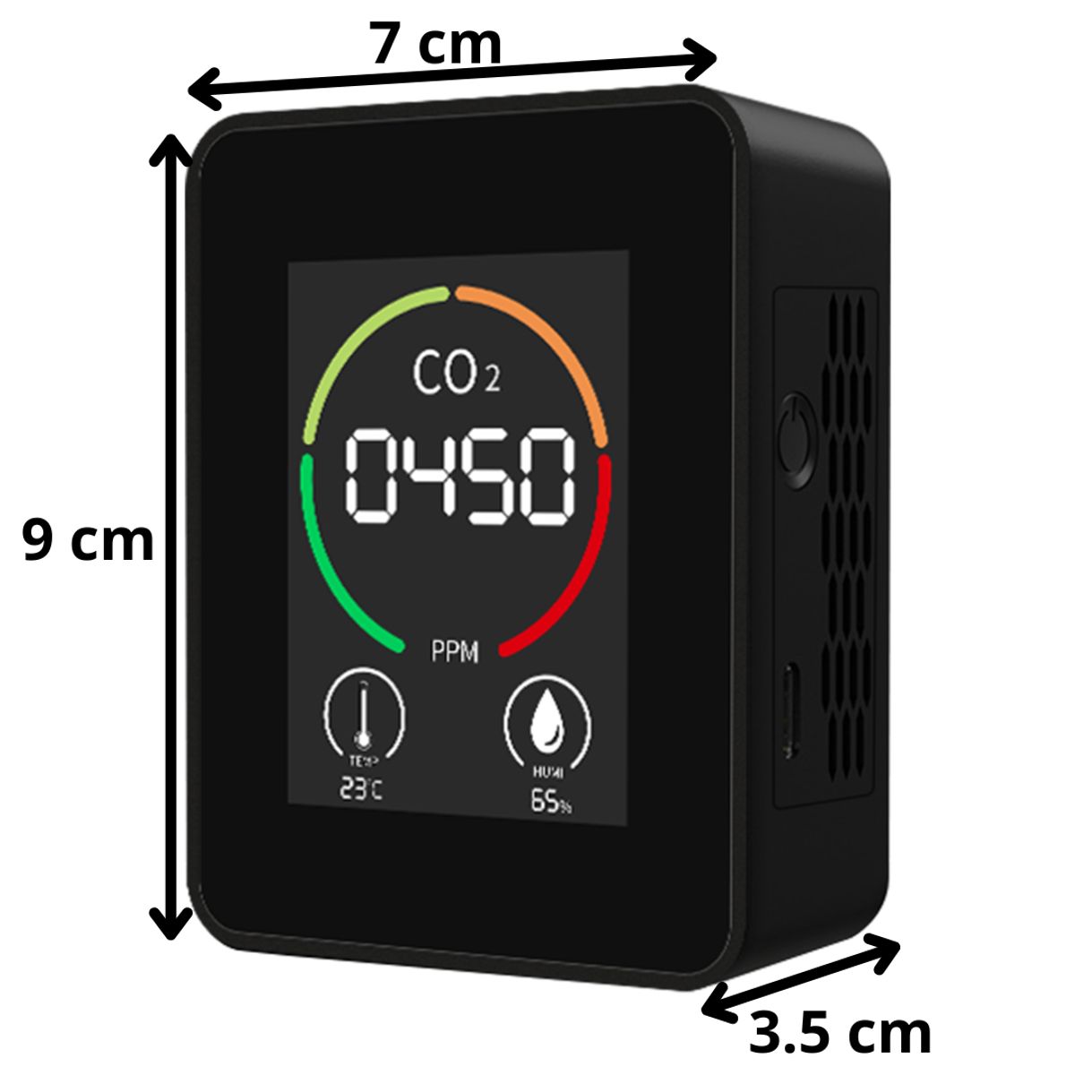 GENERICO - MEDIDOR DE CALIDAD DE AIRE CO2 3 EN 1