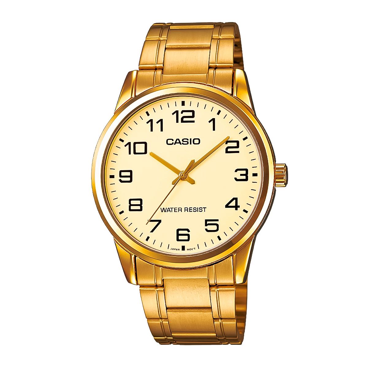 CASIO - Reloj Casio MTP-V001G-9B Hombre Acero Dorado