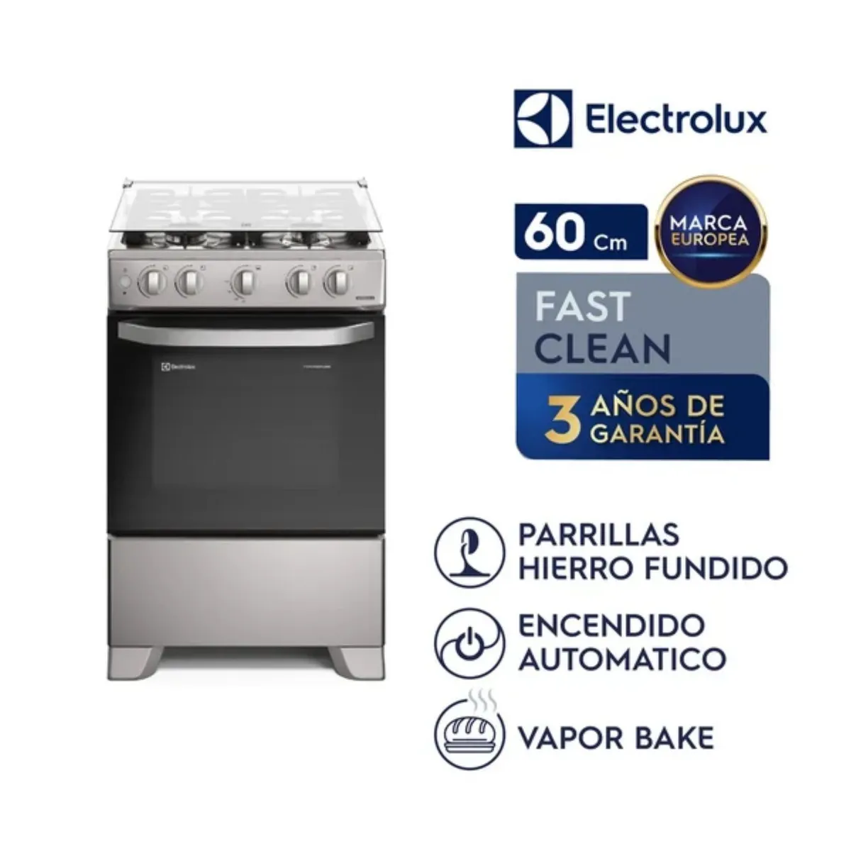 ELECTROLUX - Cocina a Gas Electrolux FE4ISR 4 Hornillas