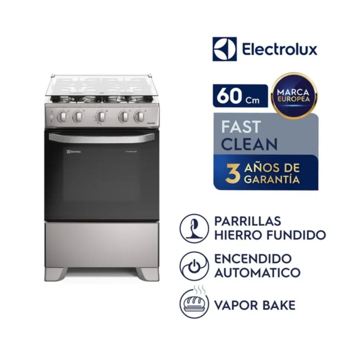 ELECTROLUX - Cocina a Gas Electrolux FE4ISR 4 Hornillas