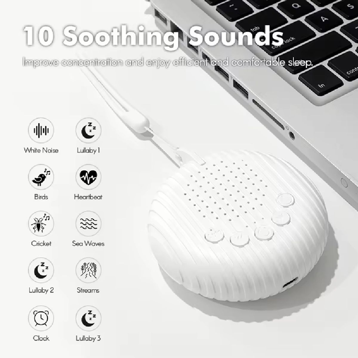 Maquina Portable De Ruido Blanco Para Dormir Bebes, marca GENERICO - Foto 2