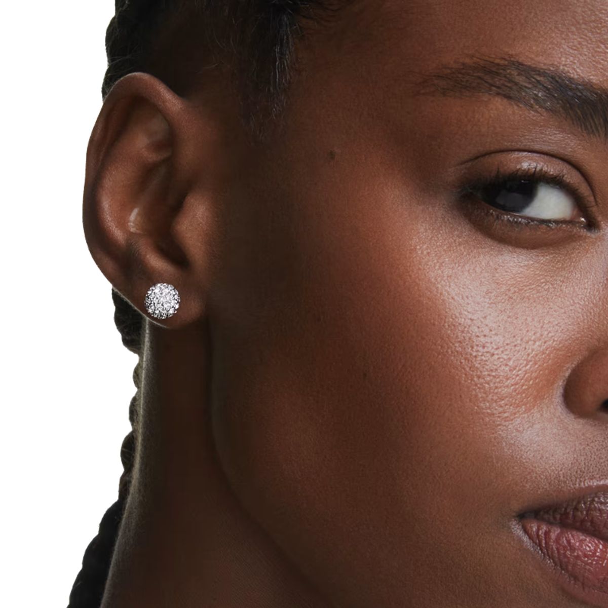 SWAROVSKI - Swarovski Pendientes de poste con logo Dextera - Chapado en rodio