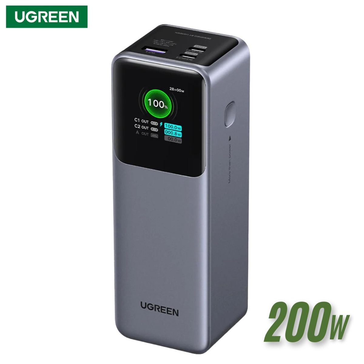 UGREEN - Power Bank UGREEN Nexode 25000mAh 200W Carga Rápida