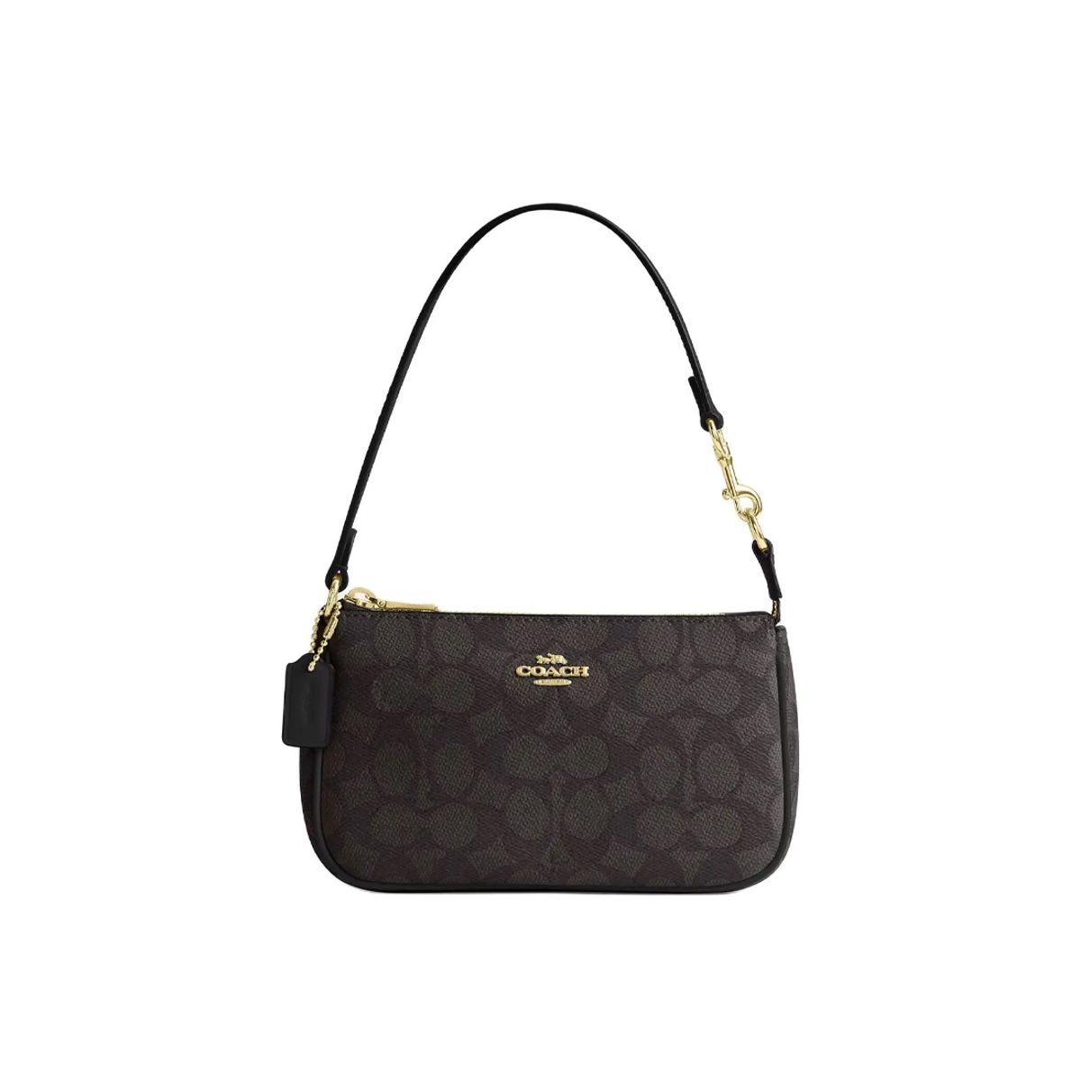 COACH - Coach Nolita 19 Bandolera en Lona Signature Nogal Negro CW426