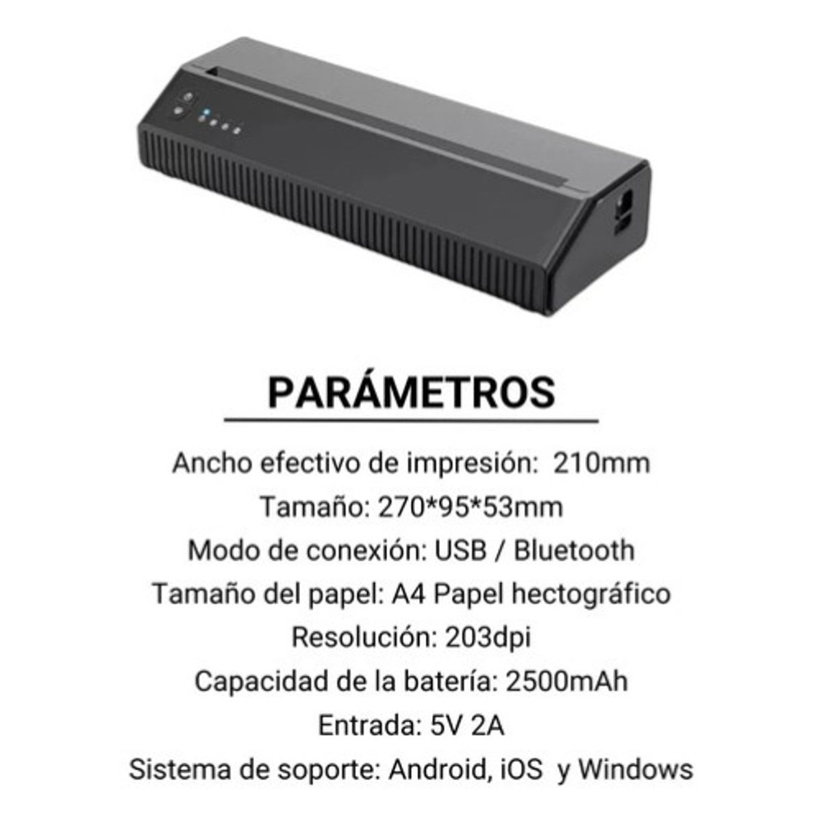 U BUY - Impresora Térmica Stencil Para Tatuaje Bluetooth+usb Tattoo