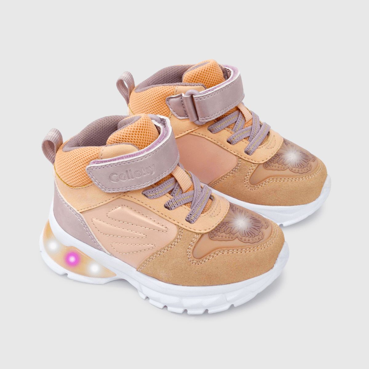 COLLOKY - Zapatilla Luces Colloky  Niña 47000283I24 Naranjo