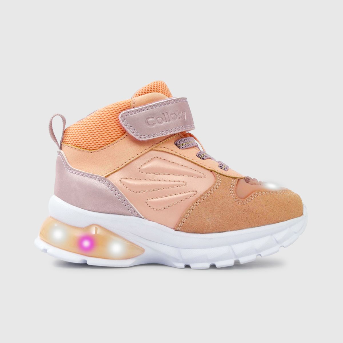 COLLOKY - Zapatilla Luces Colloky  Niña 47000283I24 Naranjo