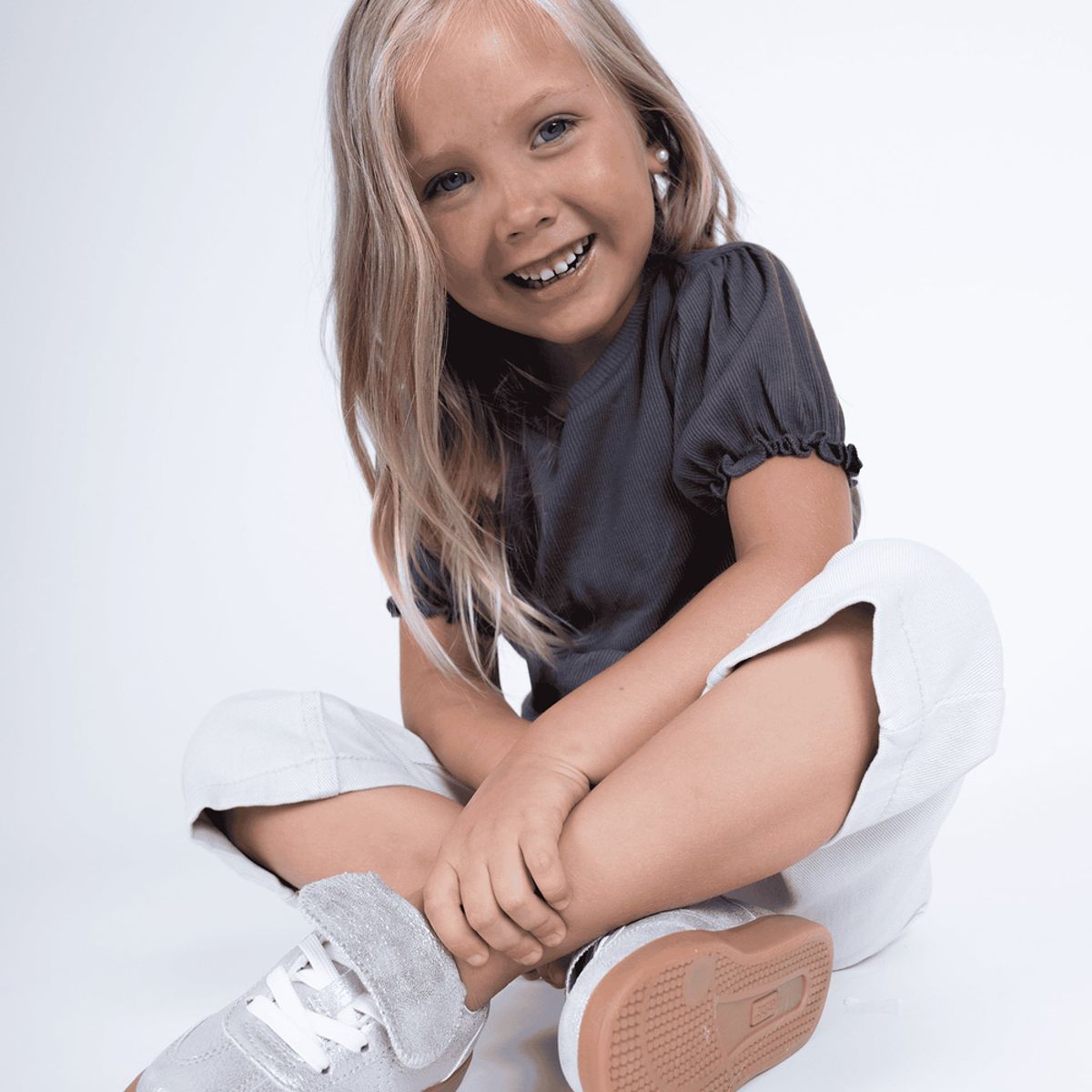 COLLOKY - Zapatilla Urbana Colloky Caminante Niña Plateado