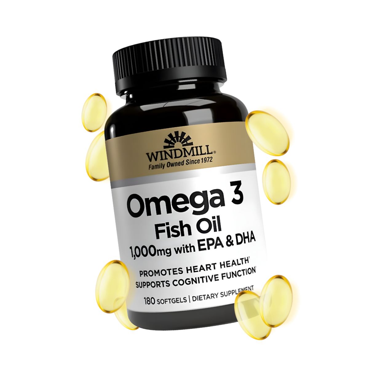 WINDMILL - Omega 3 Windmill - Fish Oil 1000 mg Windmill / 180 cápsulas