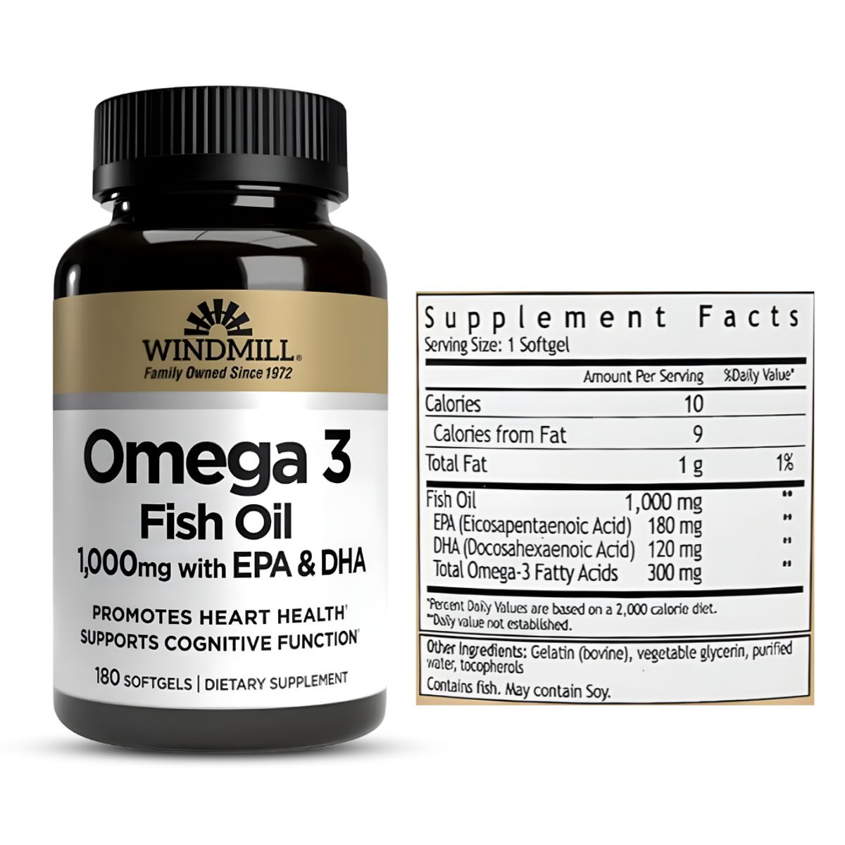 WINDMILL - Omega 3 Windmill - Fish Oil 1000 mg Windmill / 180 cápsulas