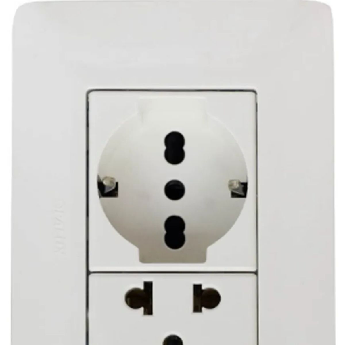 SONCA - Tomacorriente Schuko + Tomacorriente Universal Blanco CLT 16A - 250V