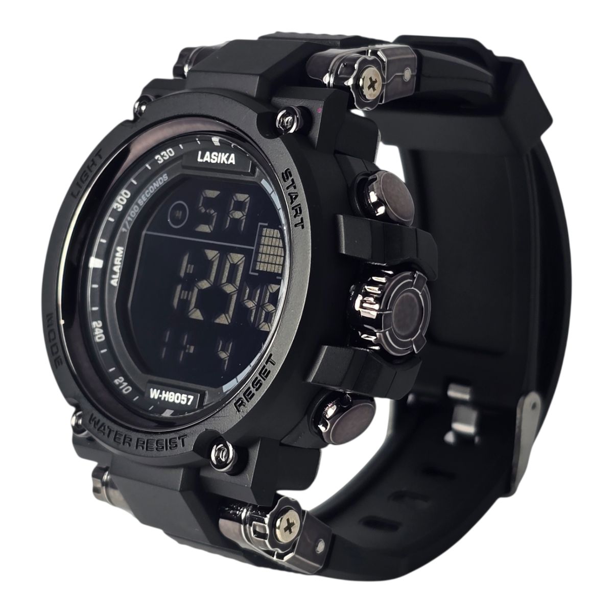 GENERICO - RELOJ DIGITAL PARA HOMBRE - RESISTENTE AL AGUA Y POLVO - COLOR NEGRO