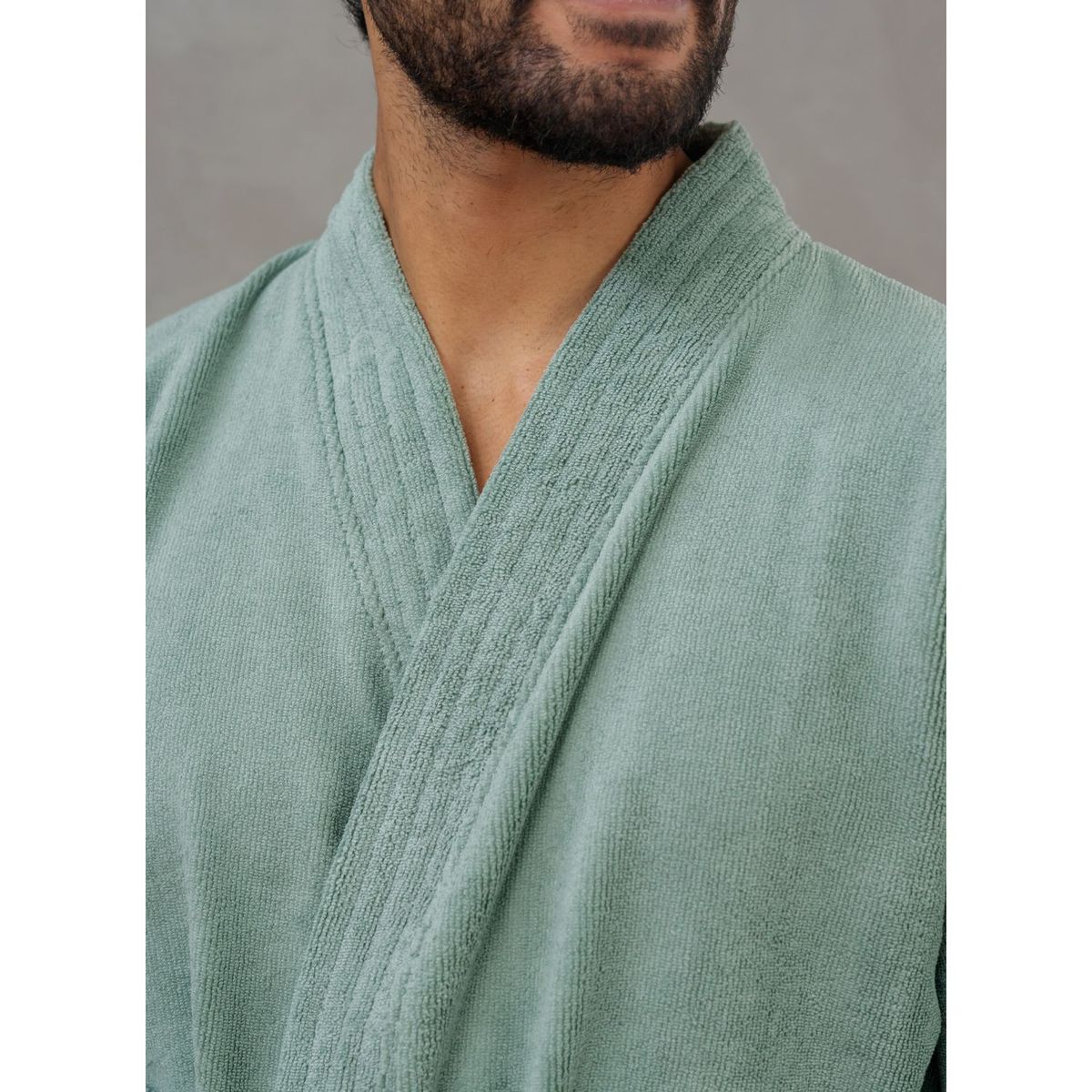 SOÑALIERE - Salida de Baño Hombre Microfibra - Verde L