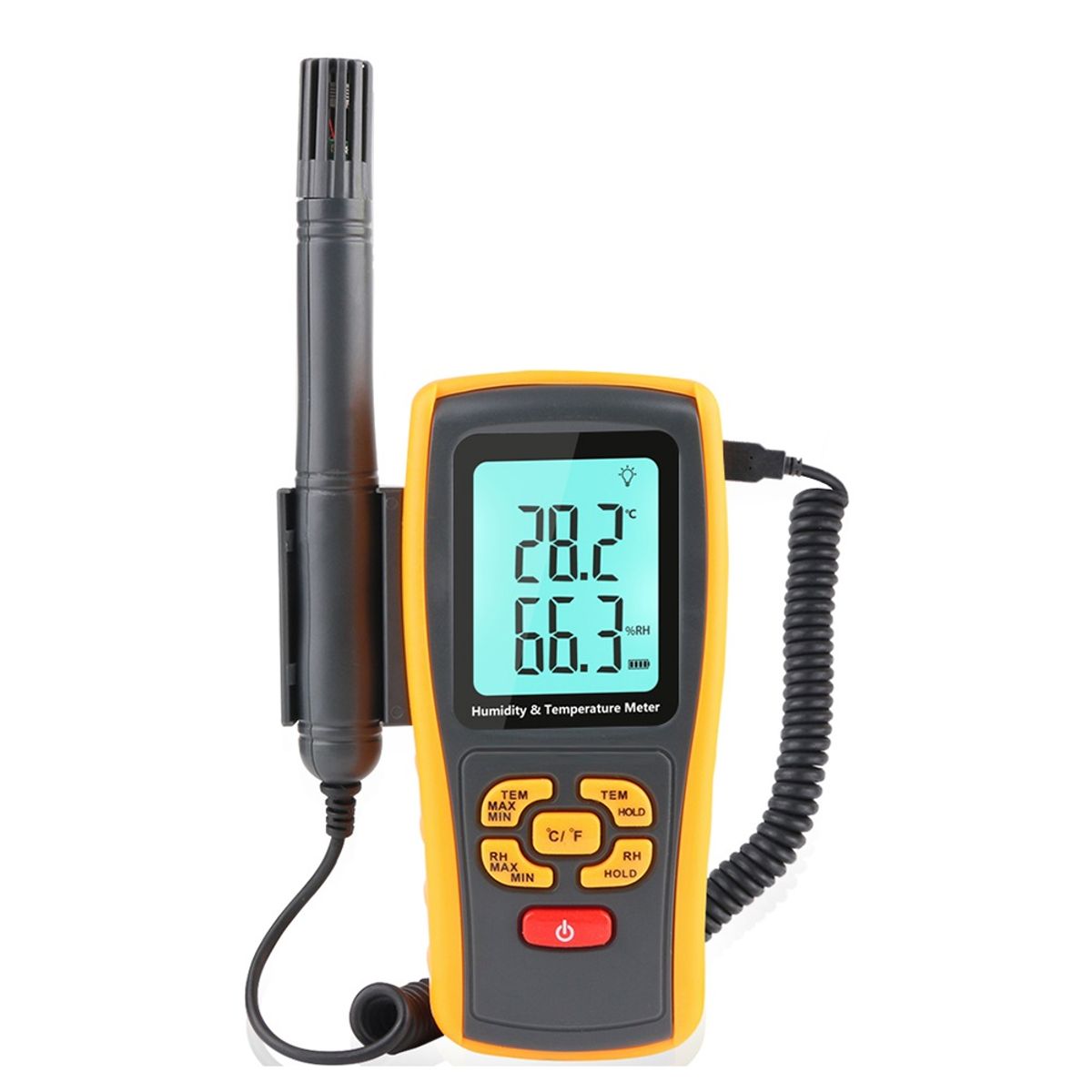 GENERICO - Termohigrometro GM1361 Medidor de Humedad y Temperatura