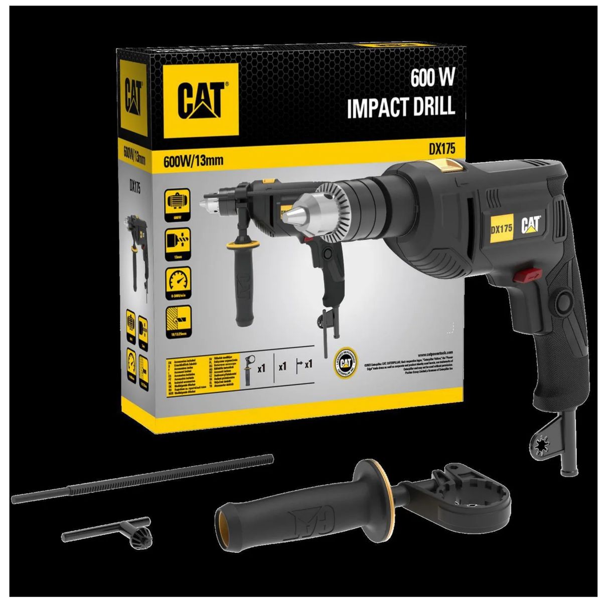 CAT - SIERRA CALADORA, AMOLADORA, TALADRO PERCUTOR, LIJADORA BROCAS PALETA  SET DE 8 pzs MEGACOMBO CAT