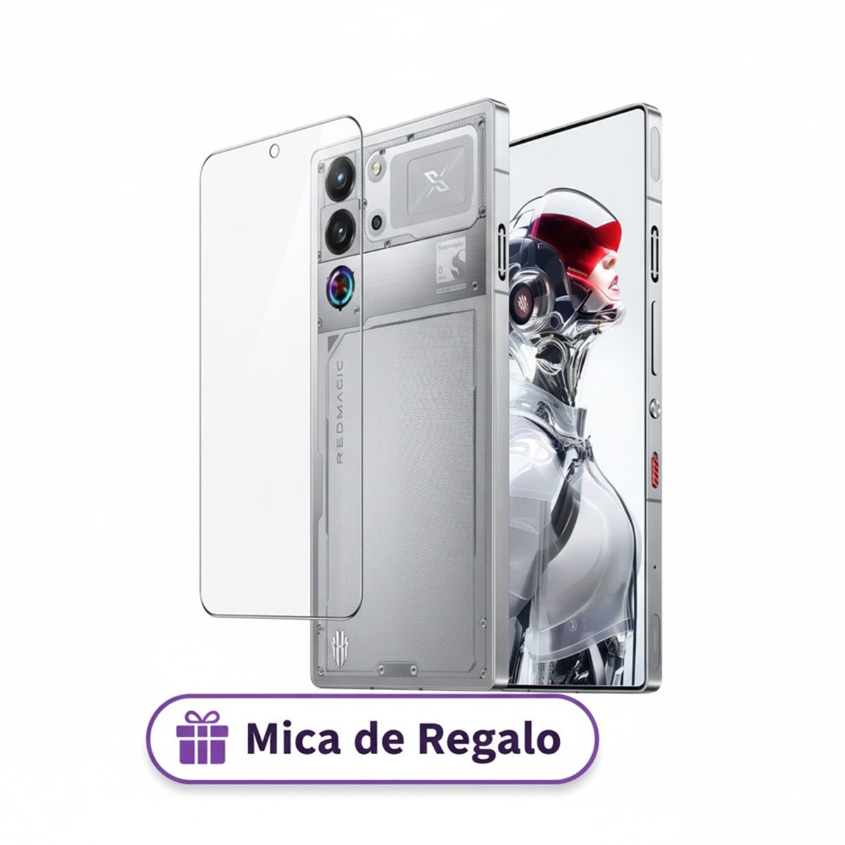 NUBIA - NUBIA REDMAGIC 10S PRO 24GB RAM 1TB MOONLIGHT + MICA HIDROGEL