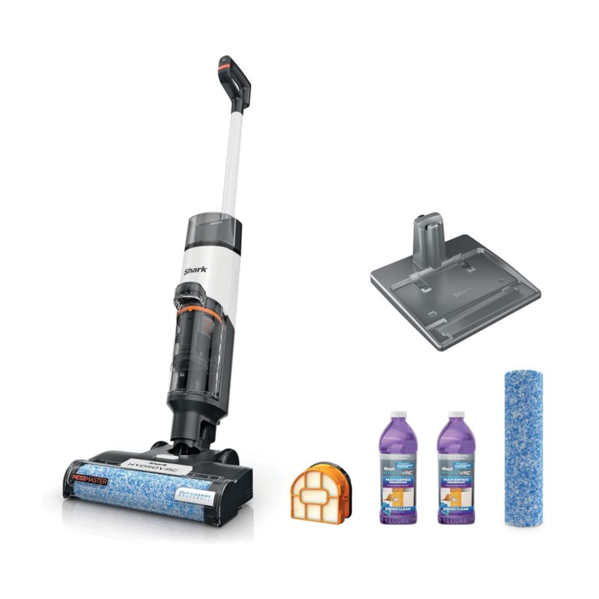 SHARK - Aspiradora de Shark HydroVac, 2 rodillos, 2 soluciones.