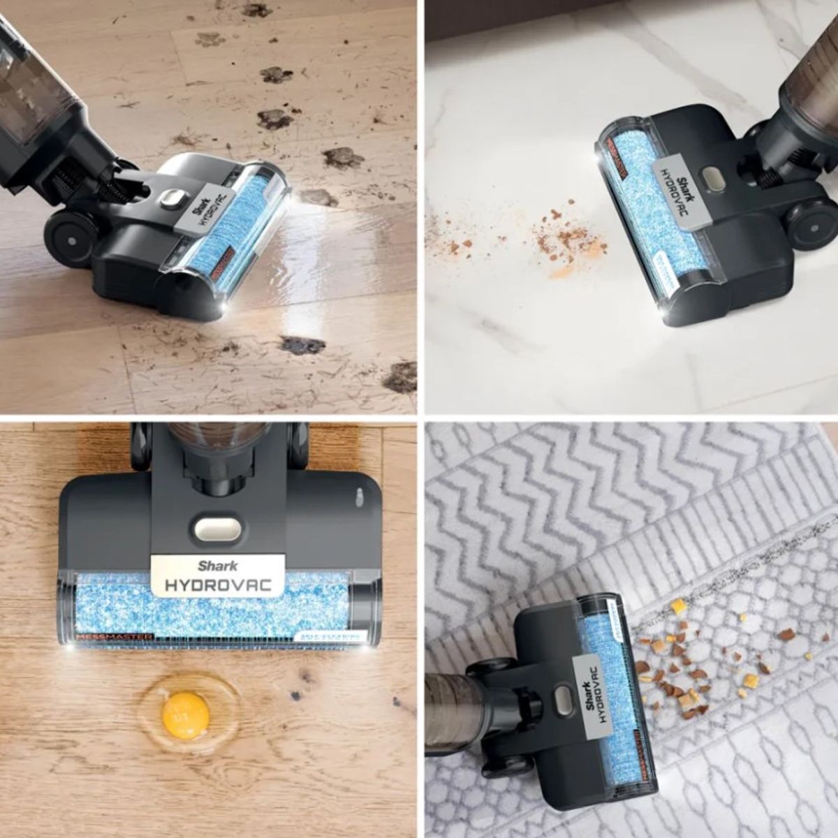 SHARK - Aspiradora de Shark HydroVac, 2 rodillos, 2 soluciones.