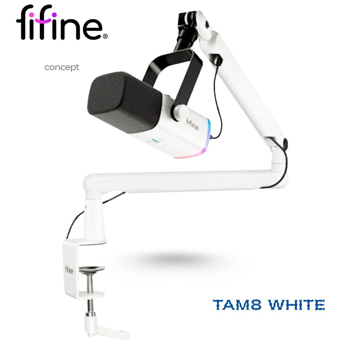 FIFINE - Micrófono Fifine TAM8 WHITE