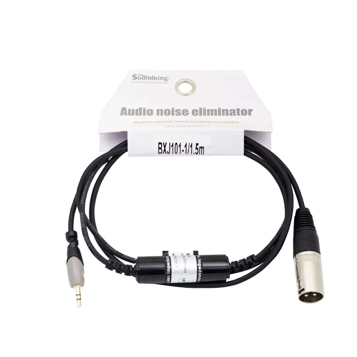 SOUNDKING - Cable Canon xlr macho a Miniplug Estereo con filtro de 150cm Soundking